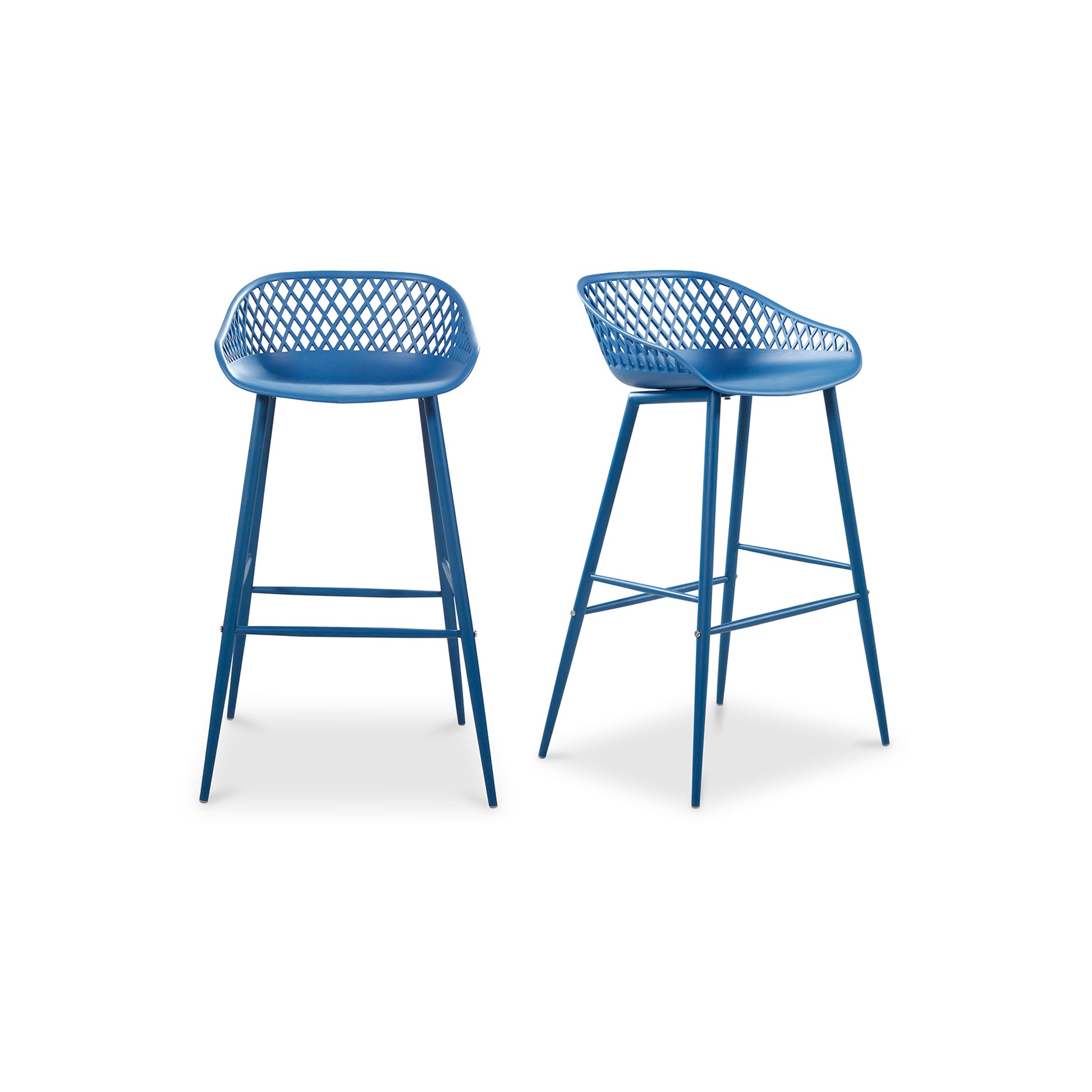 Moes Home Bar Stools Piazza Blue Contemporary Furniture