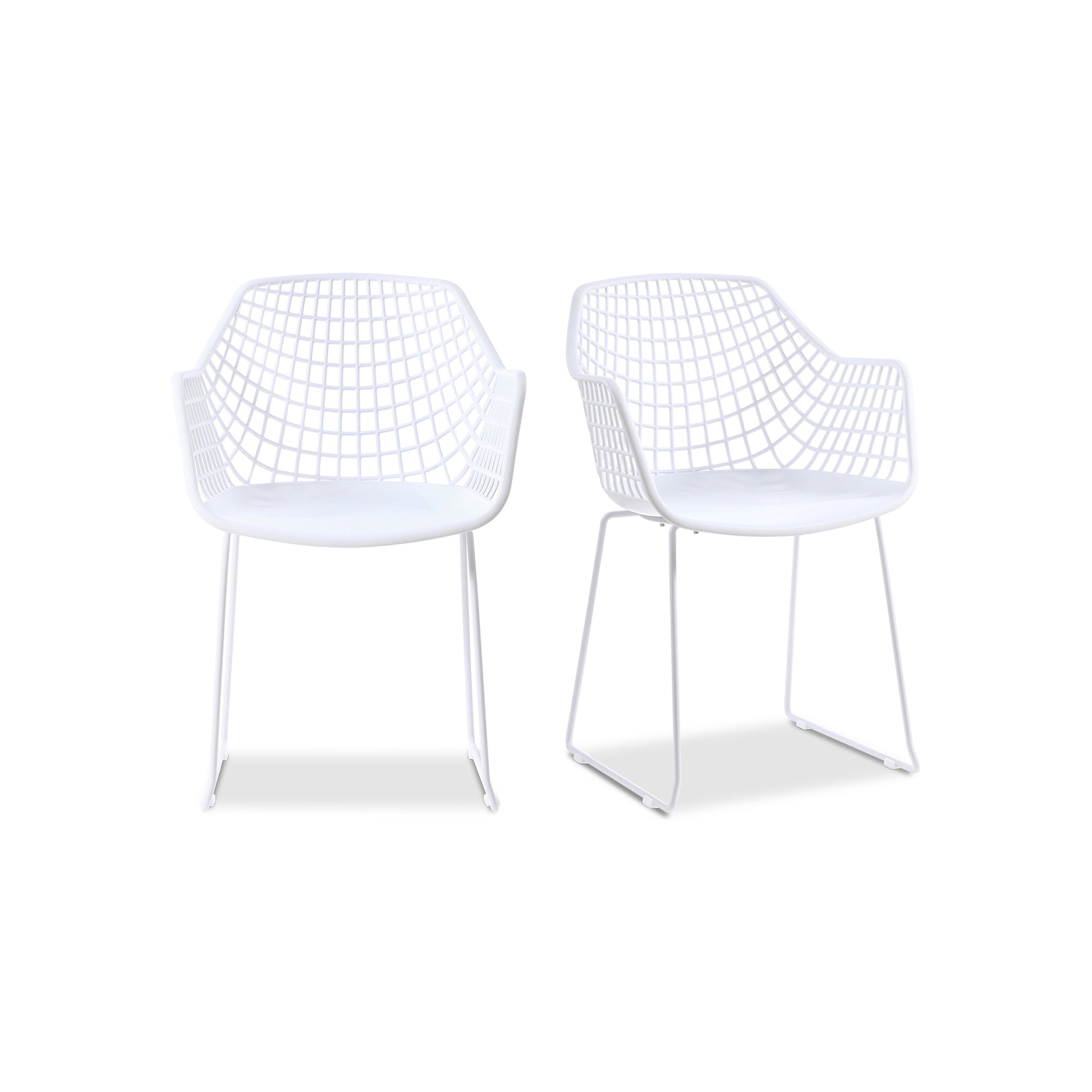 Moes Home Accent Chairs HONOLULU White Contemporary Furniture