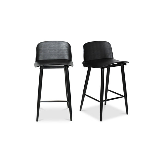 Moes Home Counter Stools Looey Black Contemporary Furniture