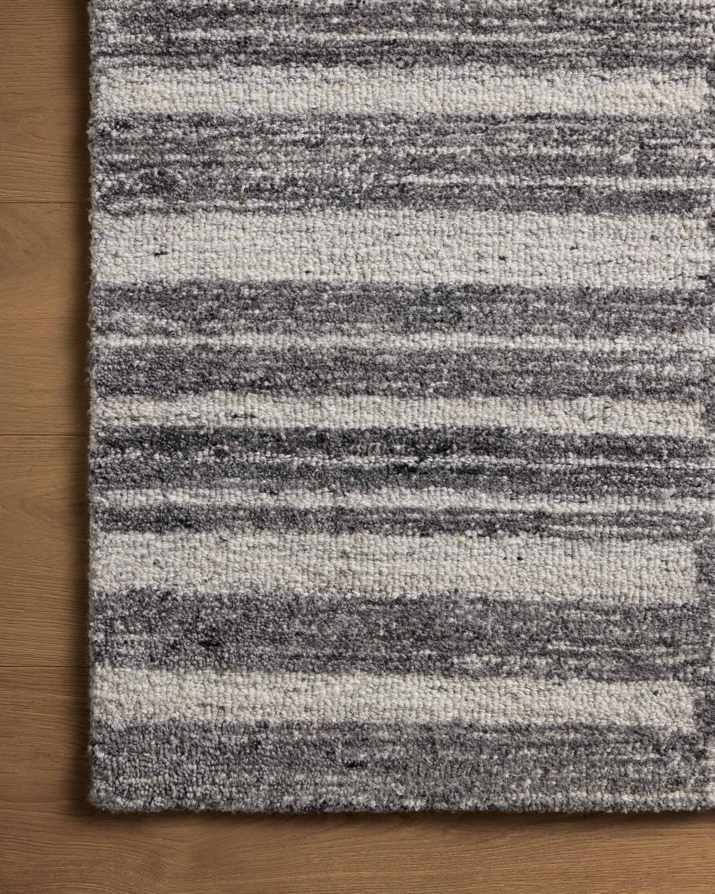 Magnolia Home Rae RAE-02 Charcoal Mist Contemporary Hand Tufted Rug