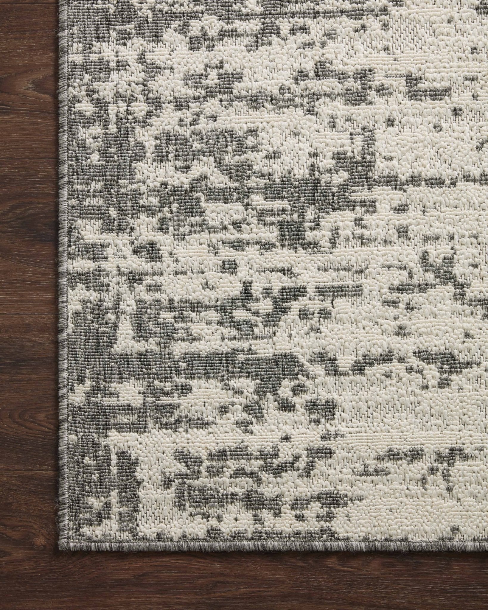 Loloi II Rainier RAI - 01 Ivory Grey Indoor/Outdoor Power Loomed Rug - Rugs - Loloi II - Atlanta Designer Rugs