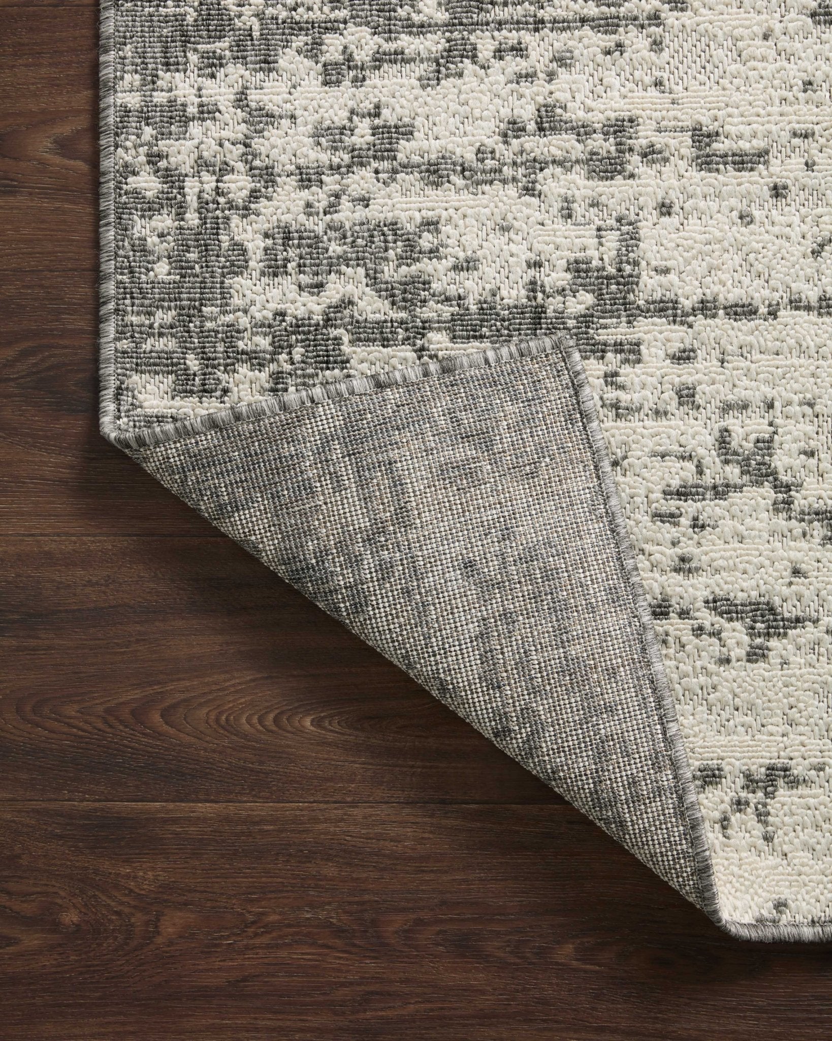 Loloi II Rainier RAI - 01 Ivory Grey Indoor/Outdoor Power Loomed Rug - Rugs - Loloi II - Atlanta Designer Rugs