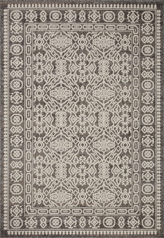 Loloi II Rainier RAI - 02 Pebble Ivory Indoor/Outdoor Power Loomed Rug - Rugs - Loloi II - Atlanta Designer Rugs