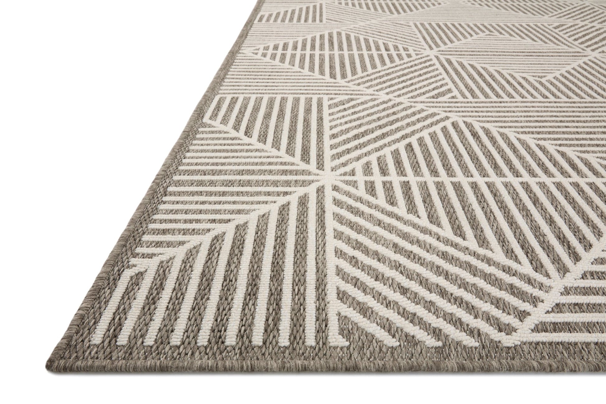 Loloi II Rainier RAI - 03 Natural Ivory Indoor/Outdoor Power Loomed Rug - Rugs - Loloi II - Atlanta Designer Rugs