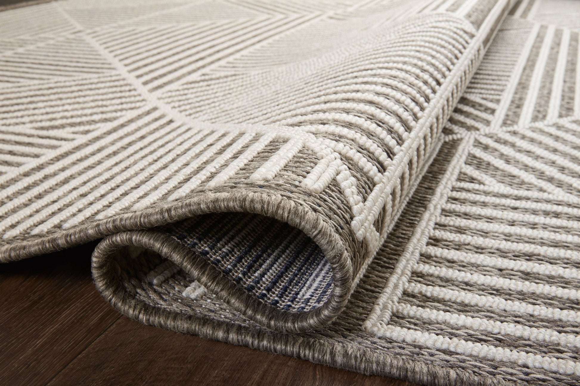 Loloi II Rainier RAI - 03 Natural Ivory Indoor/Outdoor Power Loomed Rug - Rugs - Loloi II - Atlanta Designer Rugs