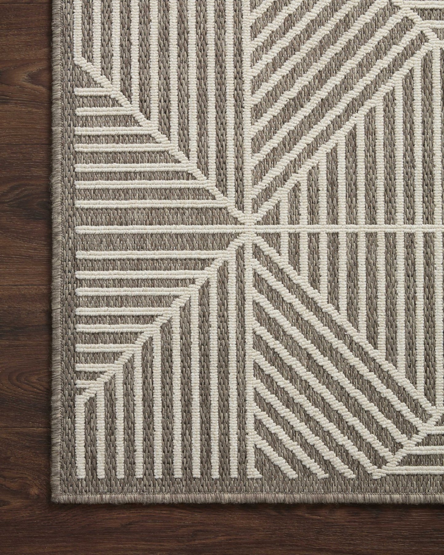 Loloi II Rainier RAI - 03 Natural Ivory Indoor/Outdoor Power Loomed Rug - Rugs - Loloi II - Atlanta Designer Rugs