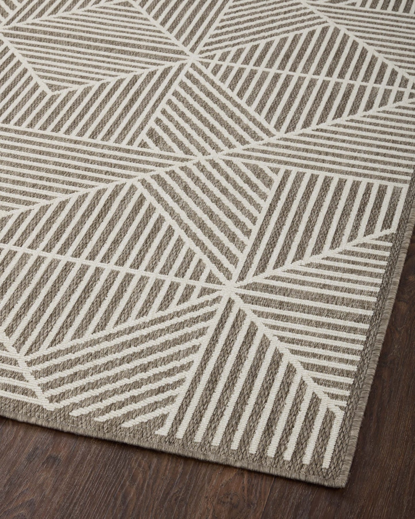 Loloi II Rainier RAI - 03 Natural Ivory Indoor/Outdoor Power Loomed Rug - Rugs - Loloi II - Atlanta Designer Rugs