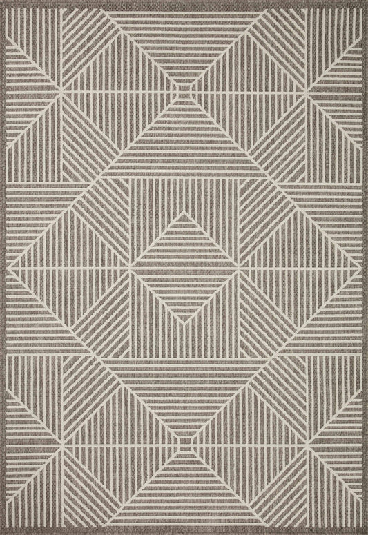 Loloi II Rainier RAI - 03 Natural Ivory Indoor/Outdoor Power Loomed Rug - Rugs - Loloi II - Atlanta Designer Rugs