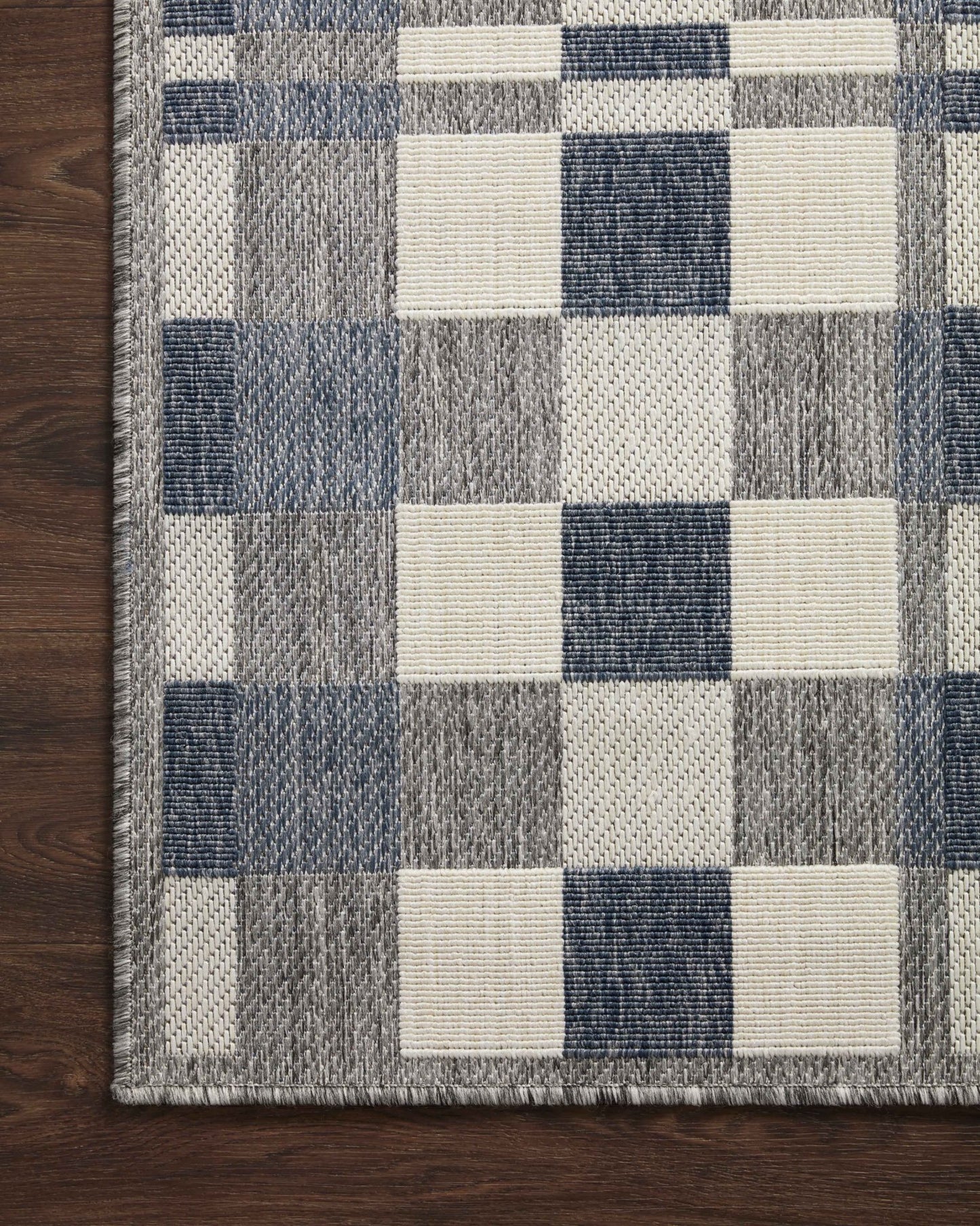 Loloi II Rainier RAI - 04 Ivory Denim Indoor/Outdoor Power Loomed Rug - Rugs - Loloi II - Atlanta Designer Rugs