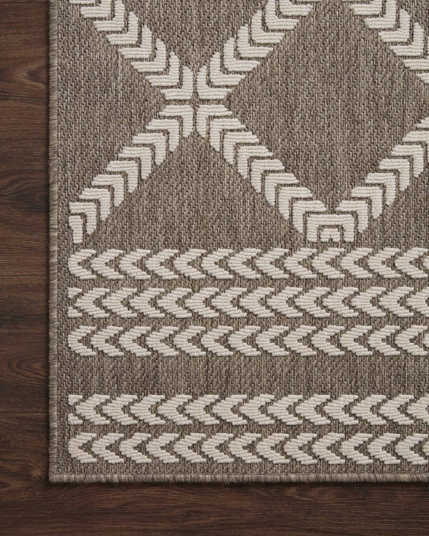 Loloi II Rainier RAI - 05 Natural Ivory Indoor/Outdoor Power Loomed Rug - Rugs - Loloi II - Atlanta Designer Rugs