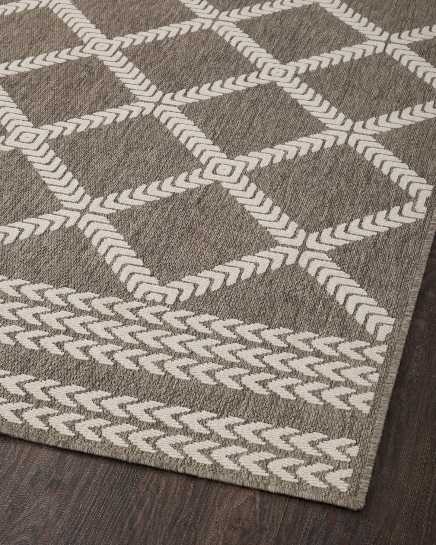 Loloi II Rainier RAI - 05 Natural Ivory Indoor/Outdoor Power Loomed Rug - Rugs - Loloi II - Atlanta Designer Rugs