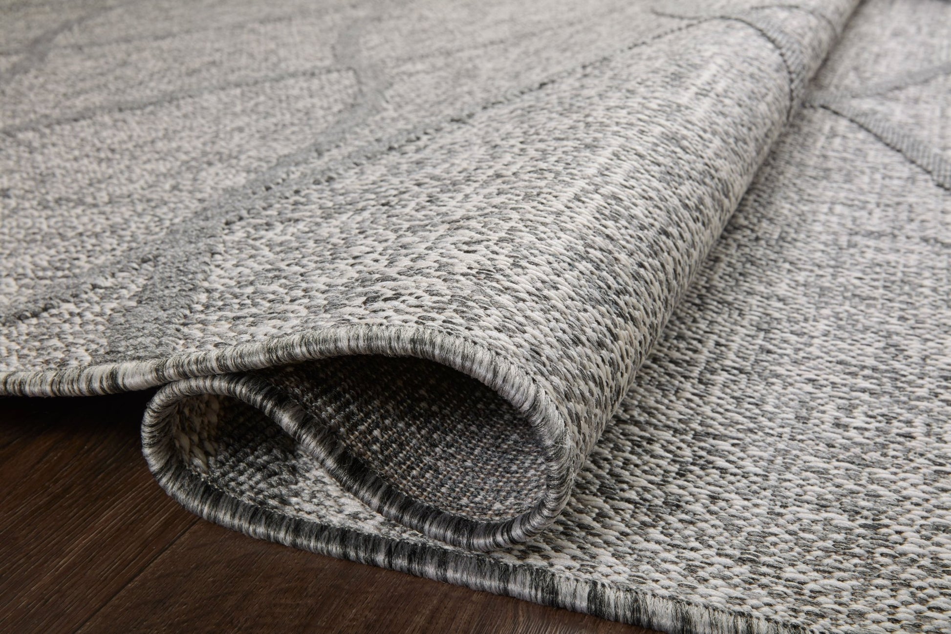 Loloi II Rainier RAI - 07 Dove Grey Indoor/Outdoor Power Loomed Rug - Rugs - Loloi II - Atlanta Designer Rugs