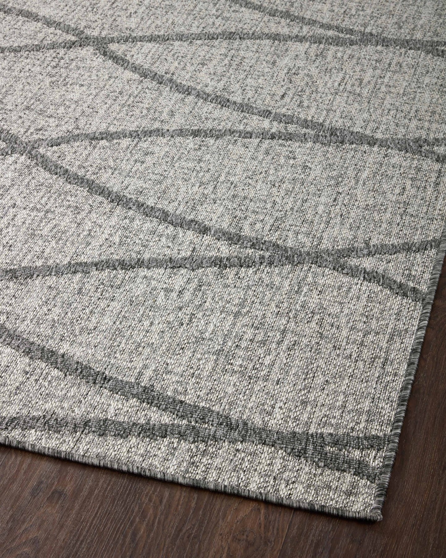 Loloi II Rainier RAI - 07 Dove Grey Indoor/Outdoor Power Loomed Rug - Rugs - Loloi II - Atlanta Designer Rugs