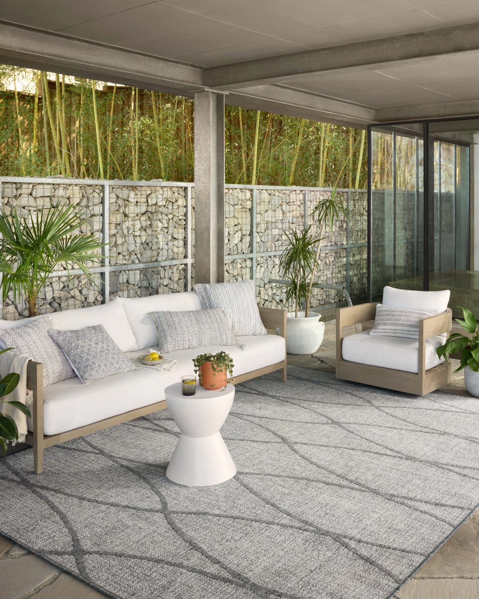 Loloi II Rainier RAI - 07 Dove Grey Indoor/Outdoor Power Loomed Rug - Rugs - Loloi II - Atlanta Designer Rugs