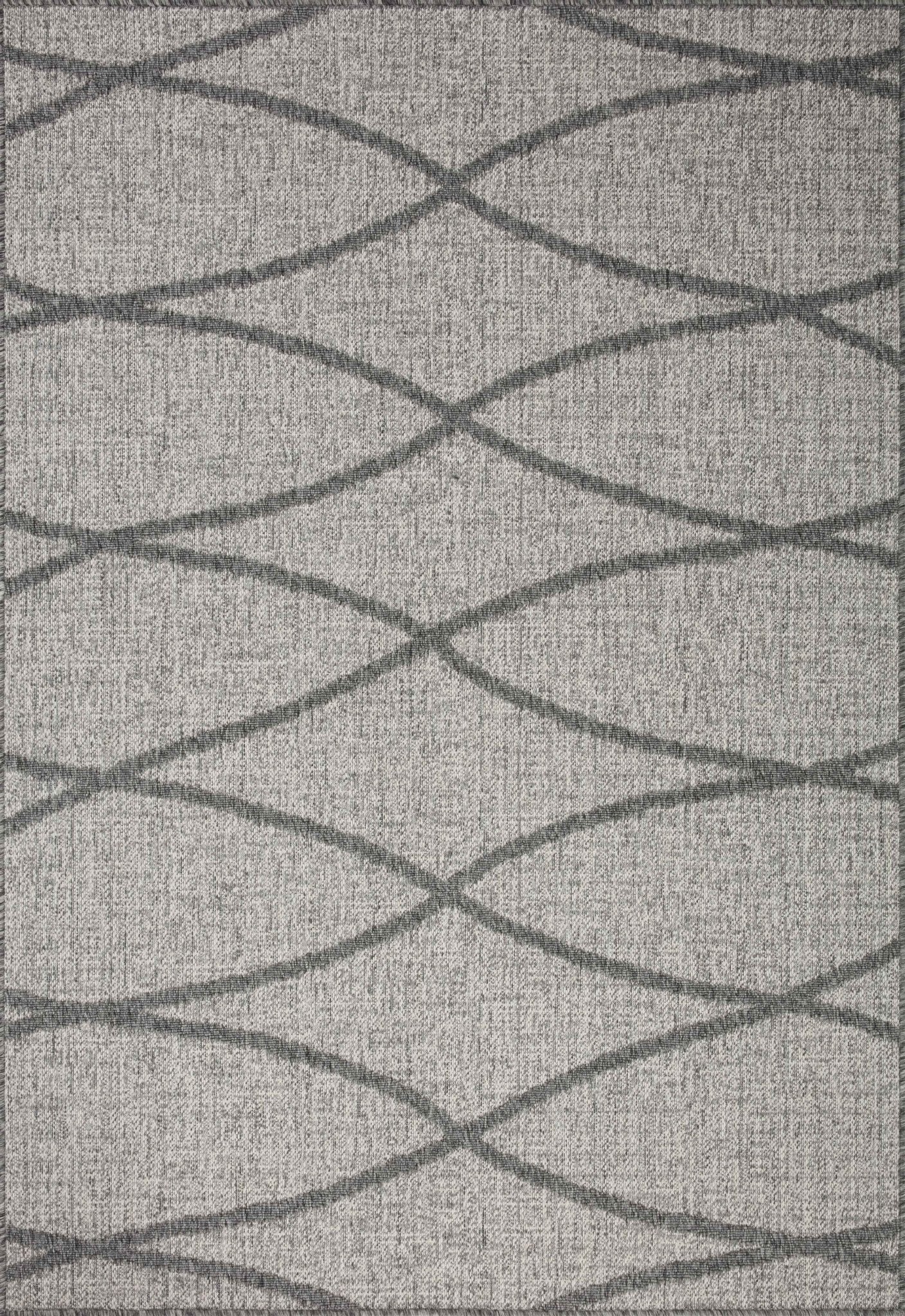 Loloi II Rainier RAI - 07 Dove Grey Indoor/Outdoor Power Loomed Rug - Rugs - Loloi II - Atlanta Designer Rugs