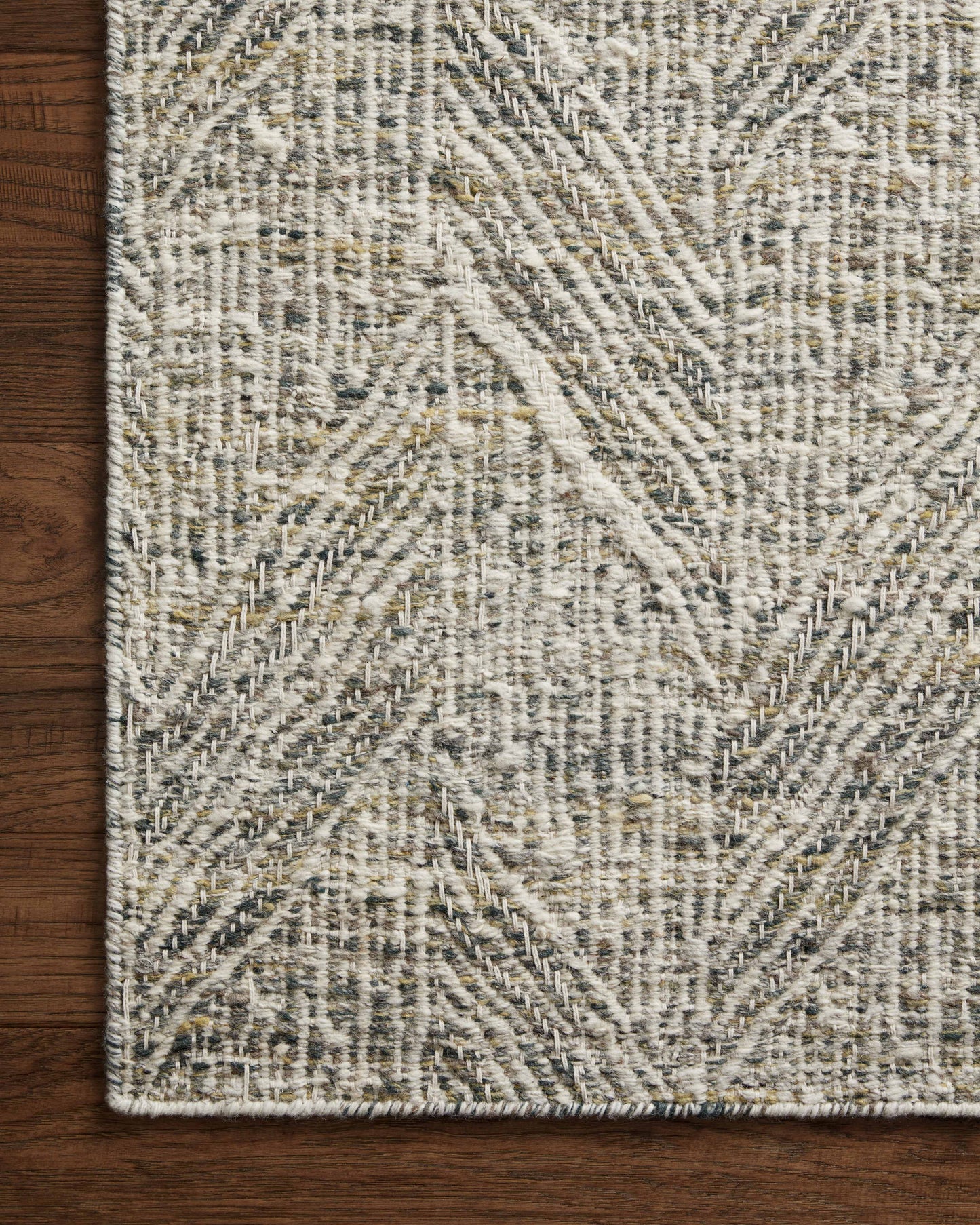 Loloi Raven RAV-01 Moss Ivory Traditional Hand Woven Rug