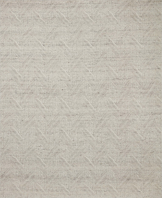 Loloi Raven RAV-01 Silver Ivory Traditional Hand Woven Rug