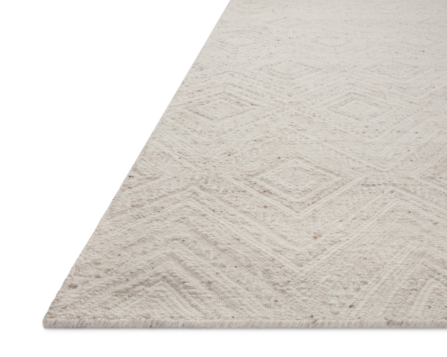 Loloi Raven RAV-04 Ivory Pebble Traditional Hand Woven Rug