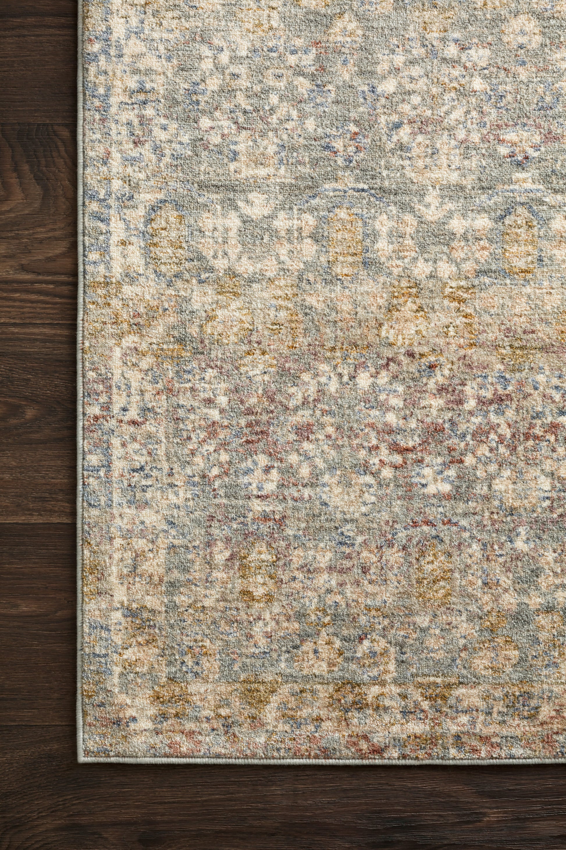 Loloi Revere REV-03 Grey Multi Traditional Power Loomed Rug