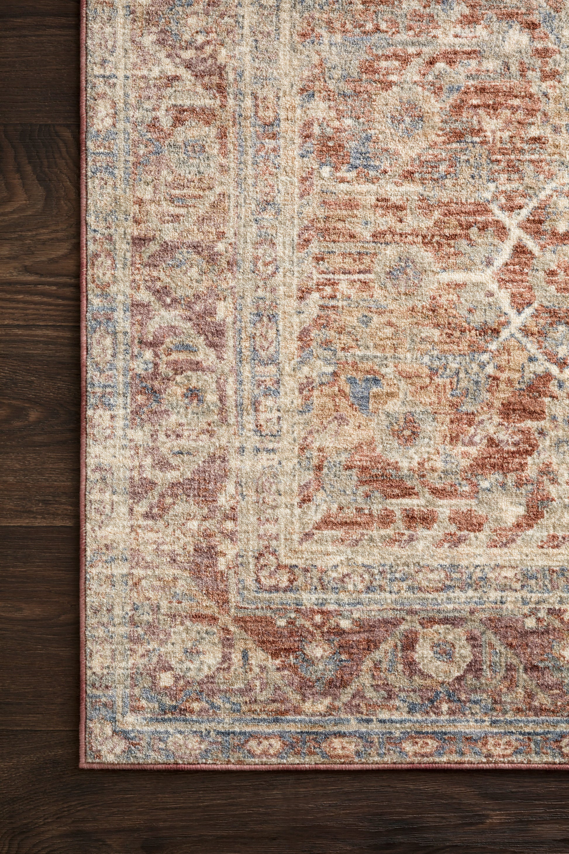 Loloi Revere REV-07 Terracotta Multi Traditional Power Loomed Rug