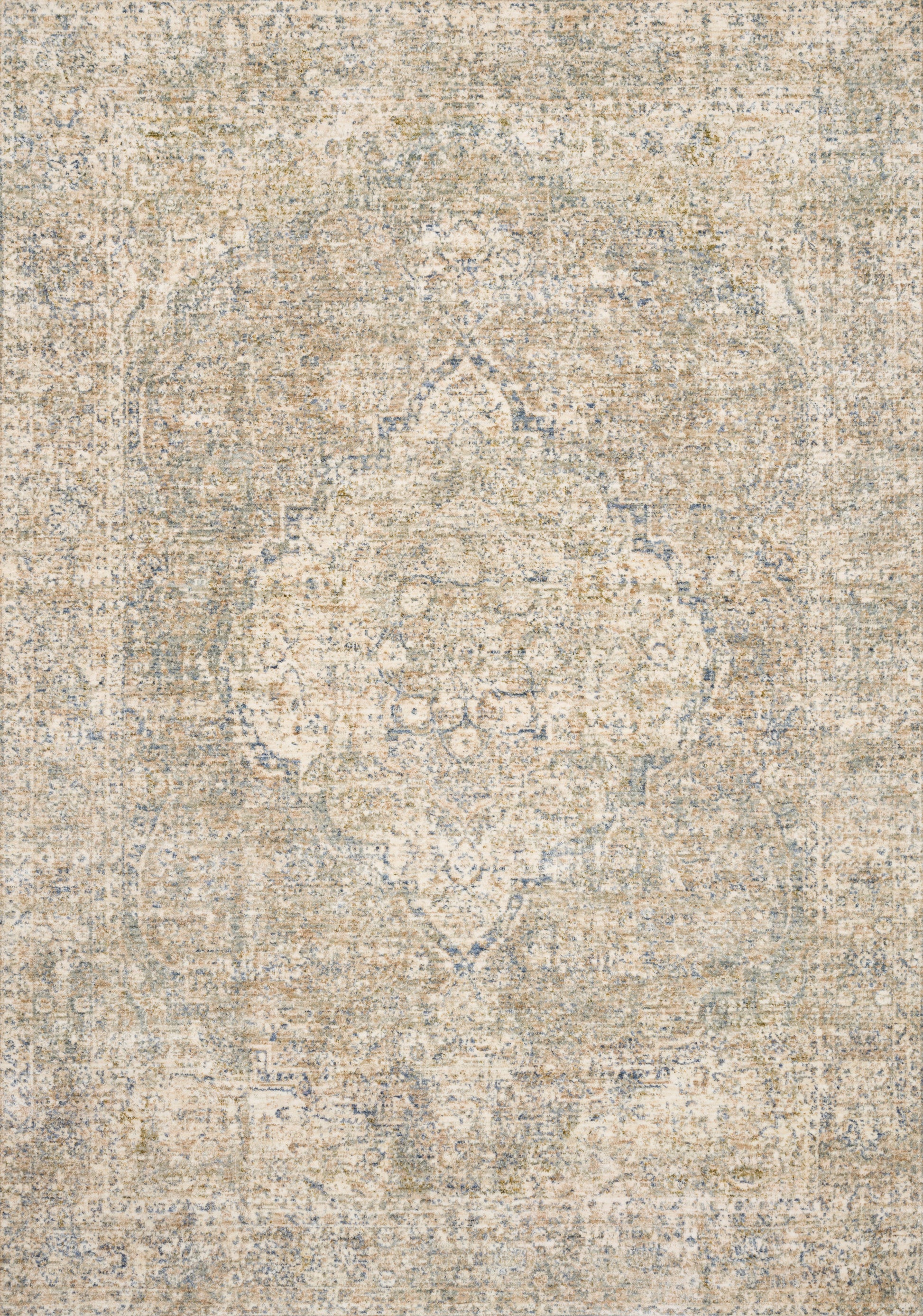 Loloi Revere REV-08 Granite Blue Traditional Power Loomed Rug