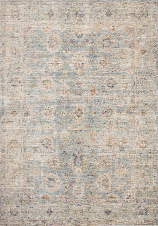 Loloi Revere REV-09 Light Blue Multi Traditional Power Loomed Rug