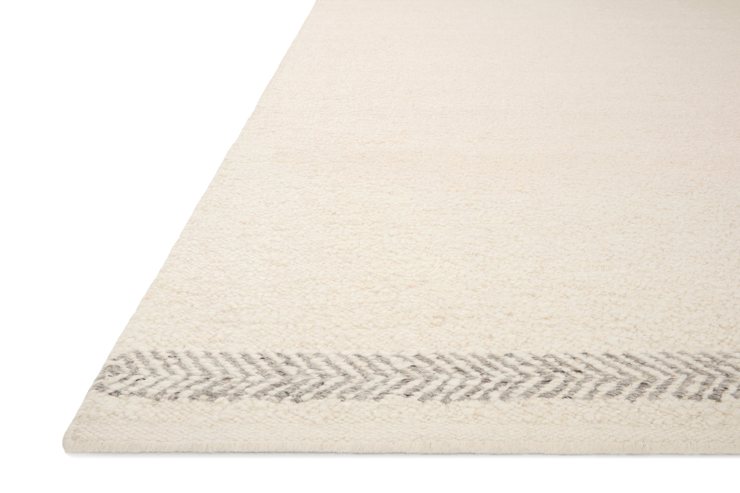 Loloi REYLA RLA-01 Ivory Silver Contemporary Hand Woven Rug