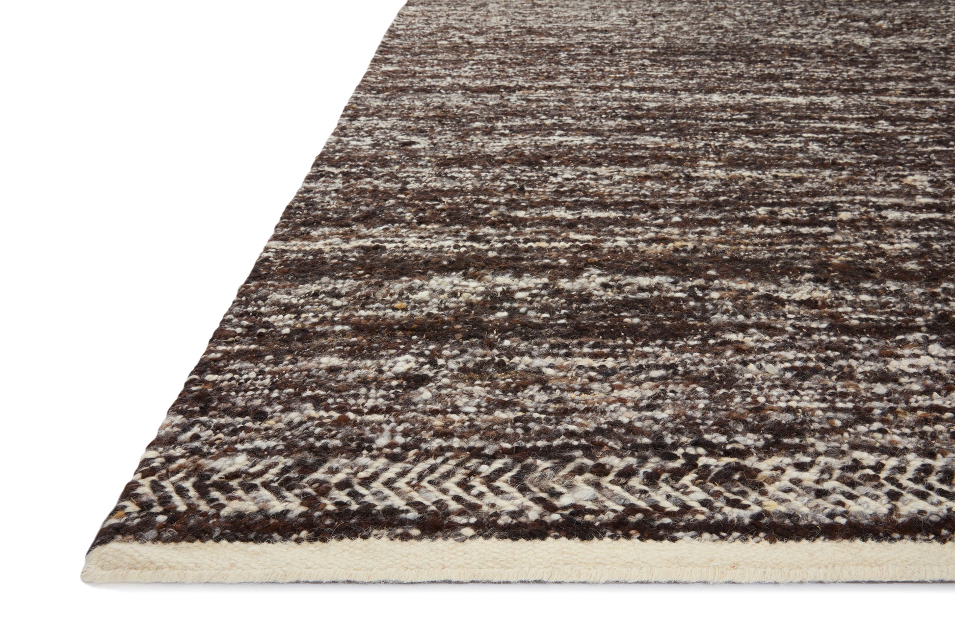 Loloi REYLA RLA-01 Mocha Ivory Contemporary Hand Woven Rug