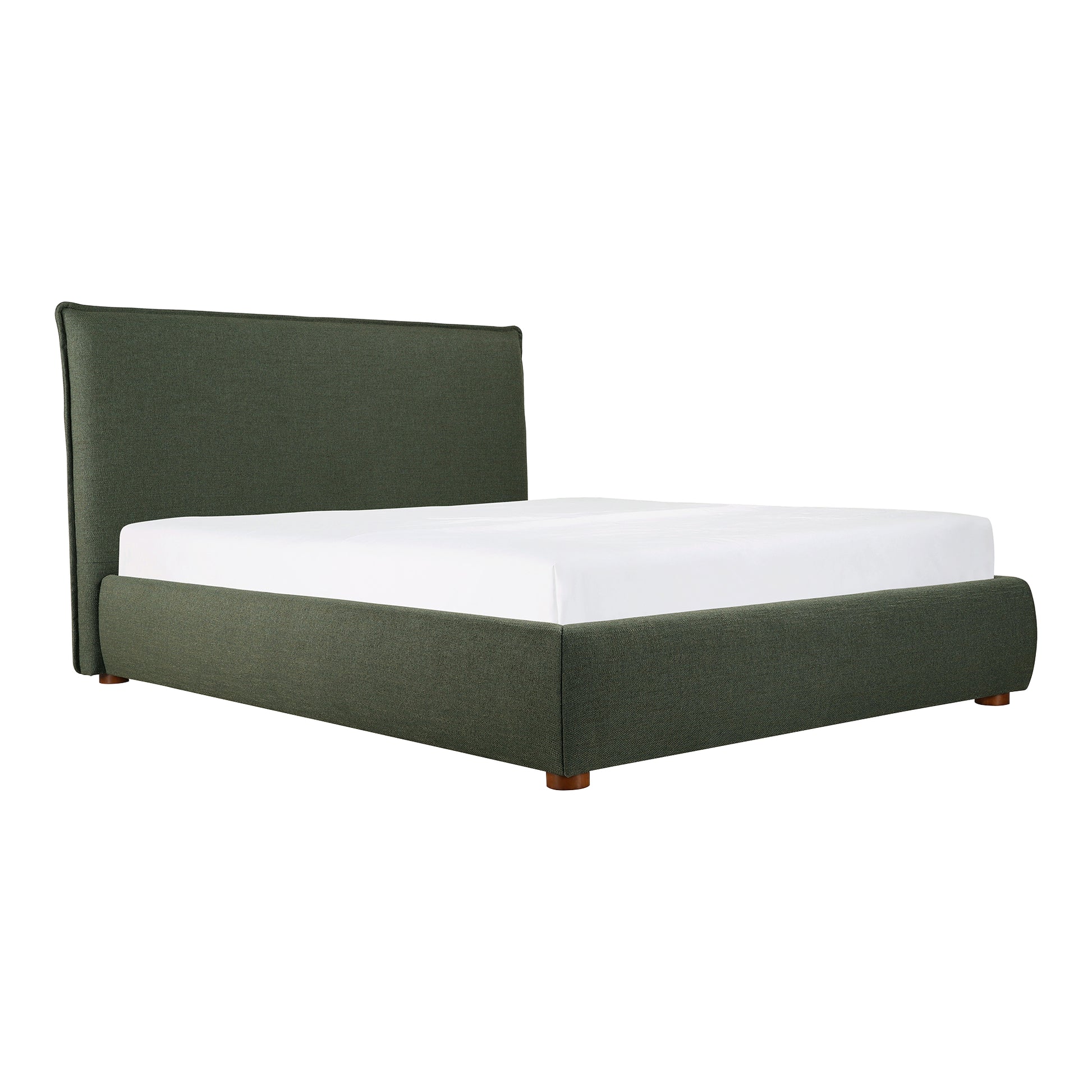 Moes Home Beds Luzon Green Scandinavian Furniture