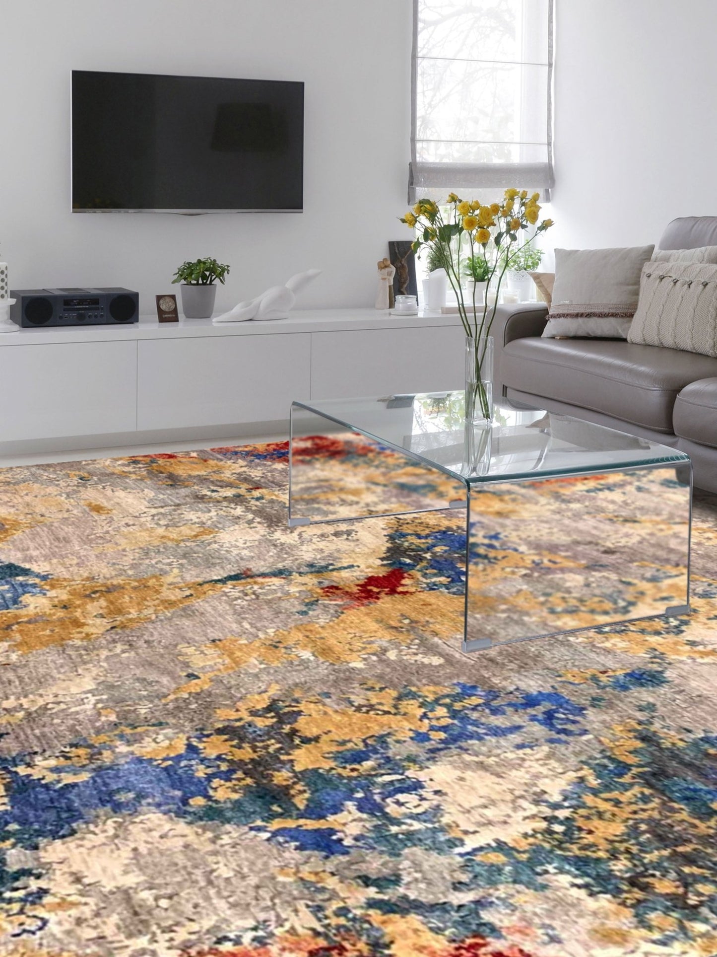 Artisan Toni Multi Transitional Knotted Rug - Rugs - Artisan - Atlanta Designer Rugs