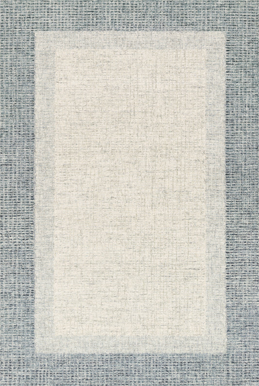 Loloi ROSINA ROI-01 Grey Blue Contemporary Hand Tufted Rug