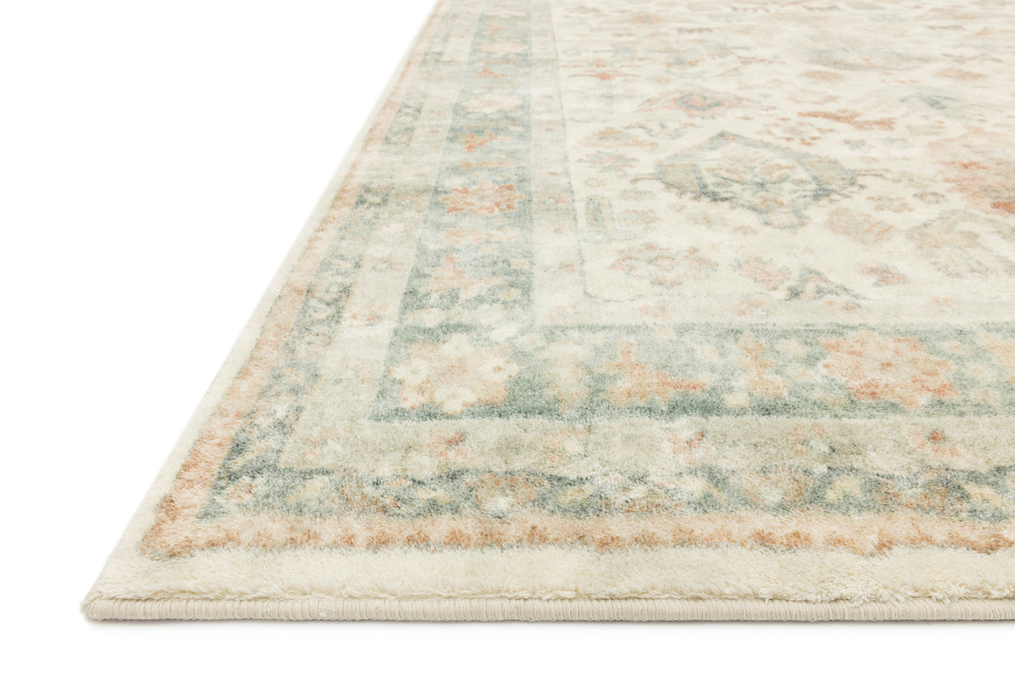 Loloi II Rosette ROS-01 Beige Multi Traditional Power Loomed Rug