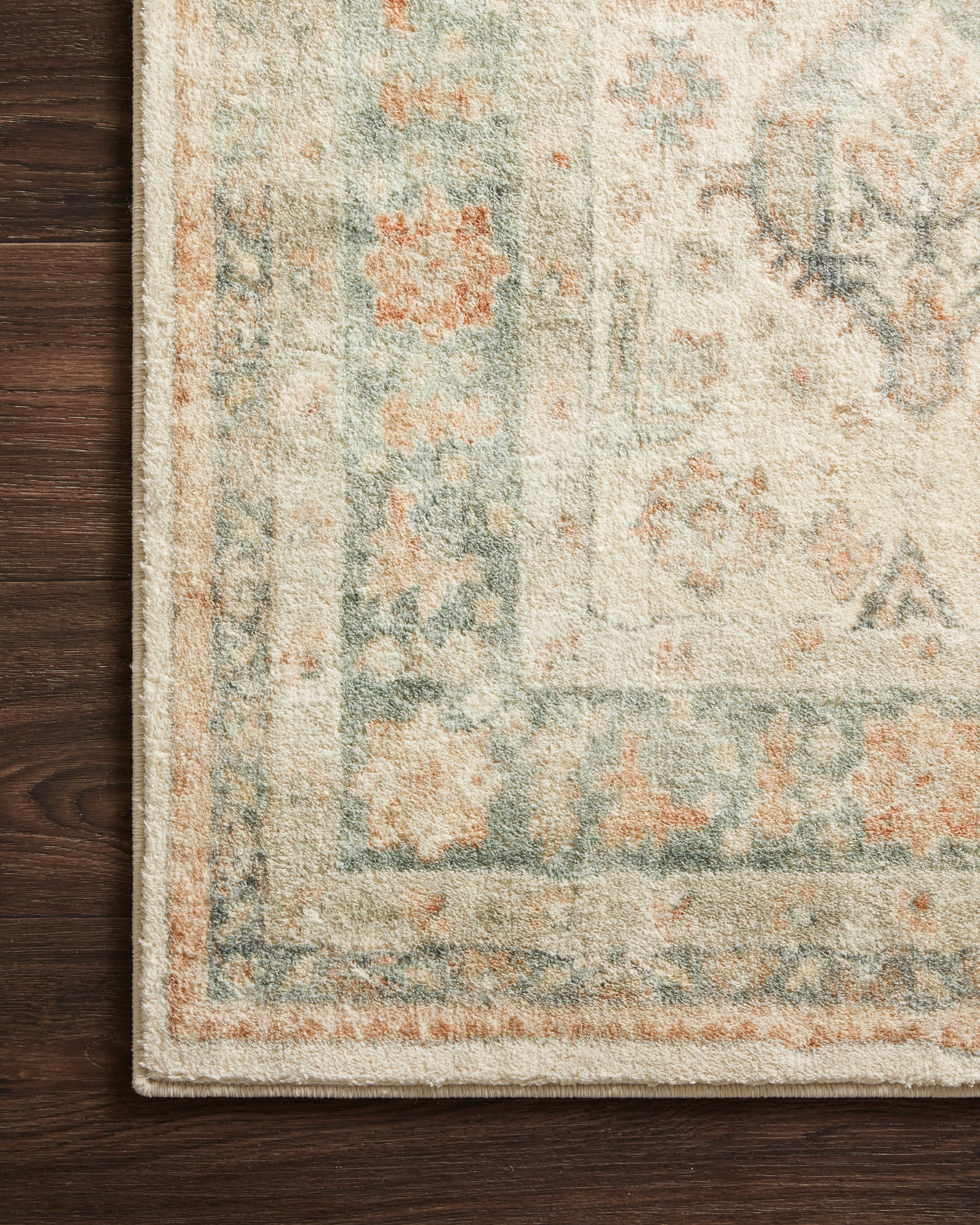 Loloi II Rosette ROS-01 Beige Multi Traditional Power Loomed Rug