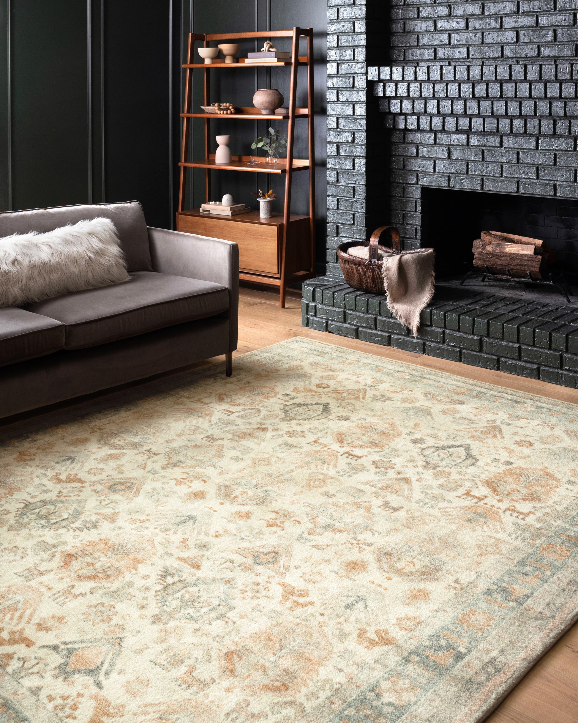 Loloi II Rosette ROS-01 Beige Multi Traditional Power Loomed Rug