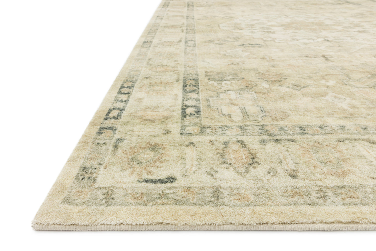 Loloi II Rosette ROS-05 Sand Ivory Traditional Power Loomed Rug