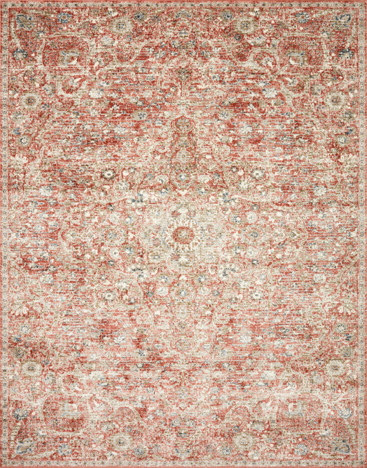 Loloi II Saban SAB-02 Rust Beige Traditional Power Loomed Rug