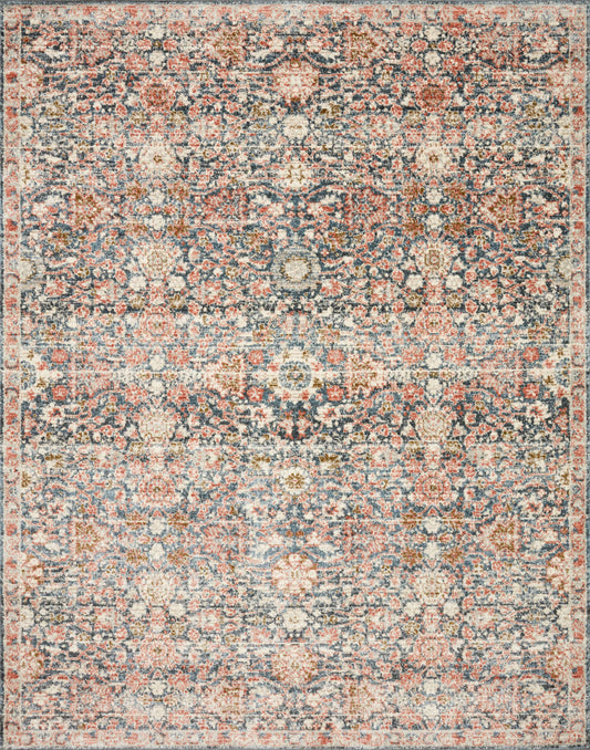 Loloi II Saban SAB-03 Navy Rust Traditional Power Loomed Rug