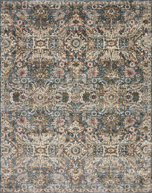 Loloi II Saban SAB-04 Blue Sand Traditional Power Loomed Rug