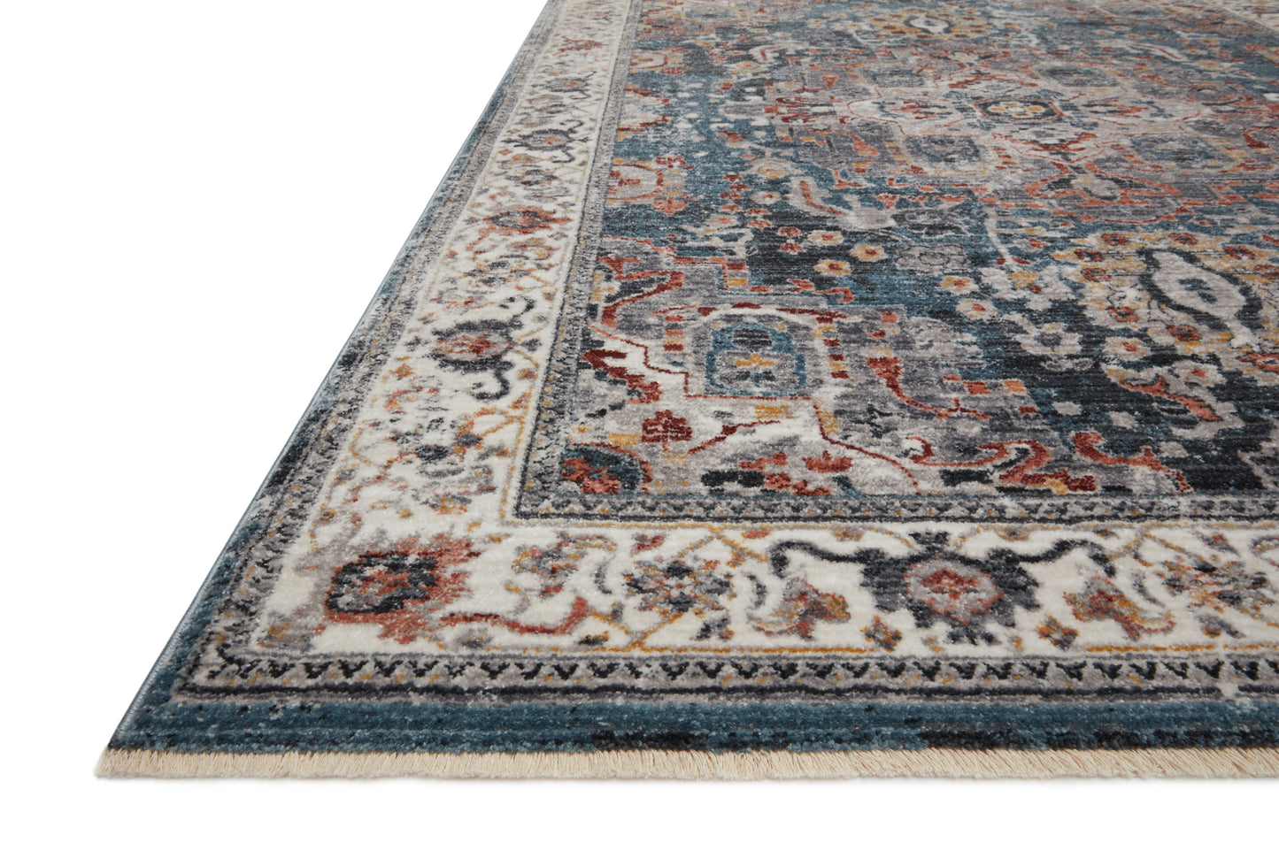 Loloi II Samra SAM-04 Slate Multi Transitional Power Loomed Rug