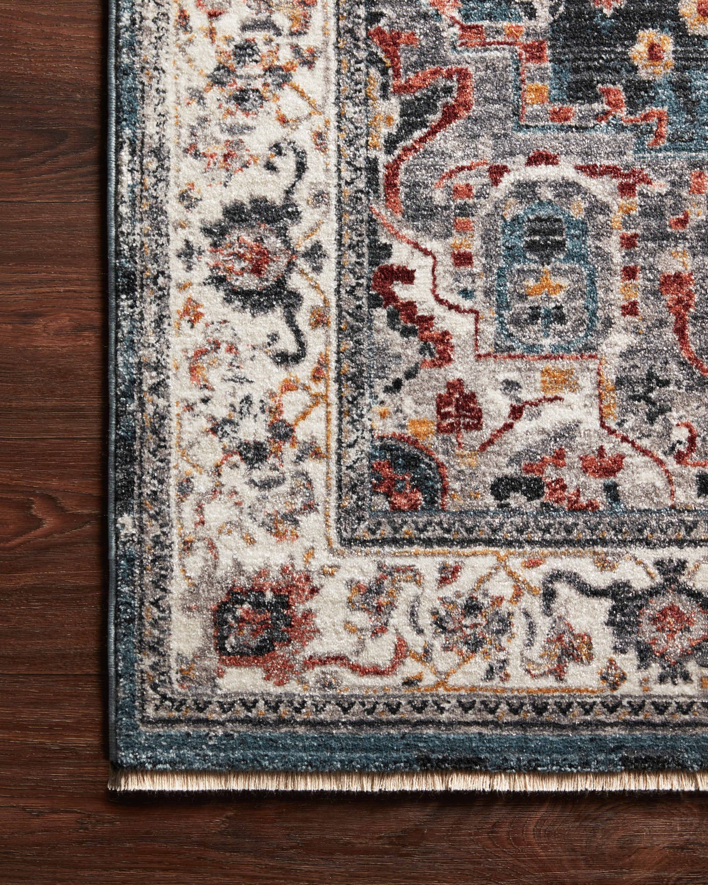 Loloi II Samra SAM-04 Slate Multi Transitional Power Loomed Rug