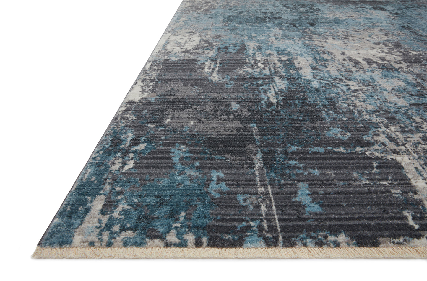 Loloi II Samra SAM-06 Charcoal Sky Transitional Power Loomed Rug