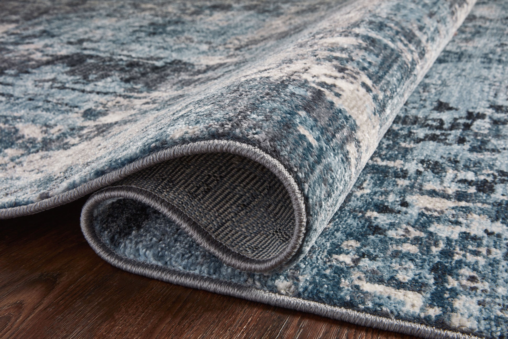 Loloi II Samra SAM-06 Charcoal Sky Transitional Power Loomed Rug