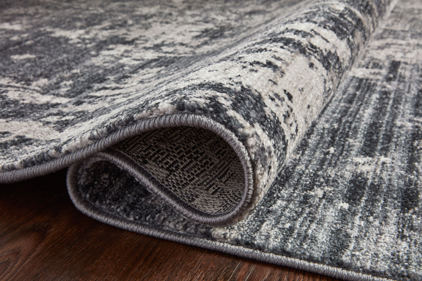 Loloi II Samra SAM-06 Charcoal Silver Transitional Power Loomed Rug