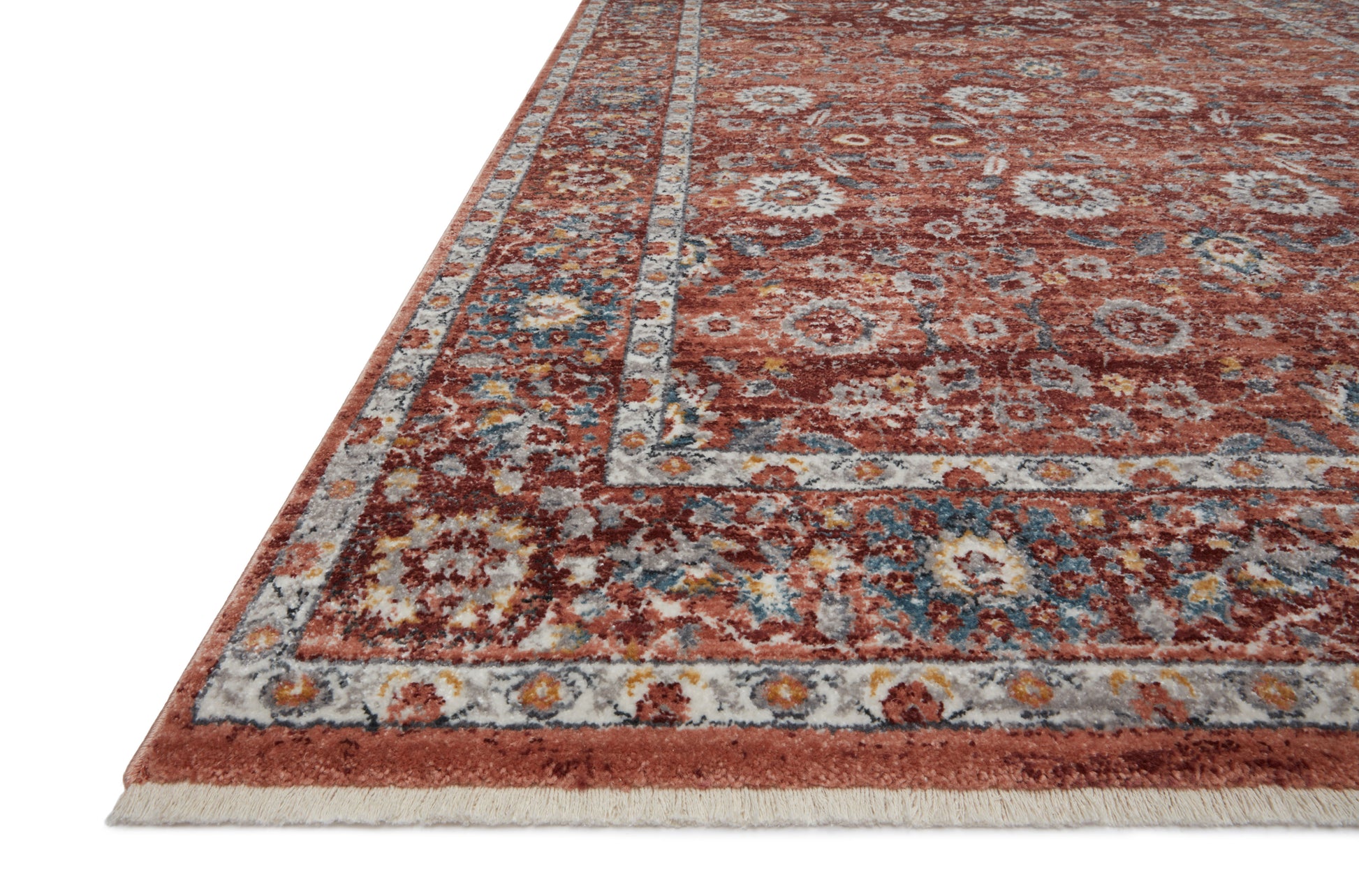 Loloi II Samra SAM-07 Brick Multi Transitional Power Loomed Rug