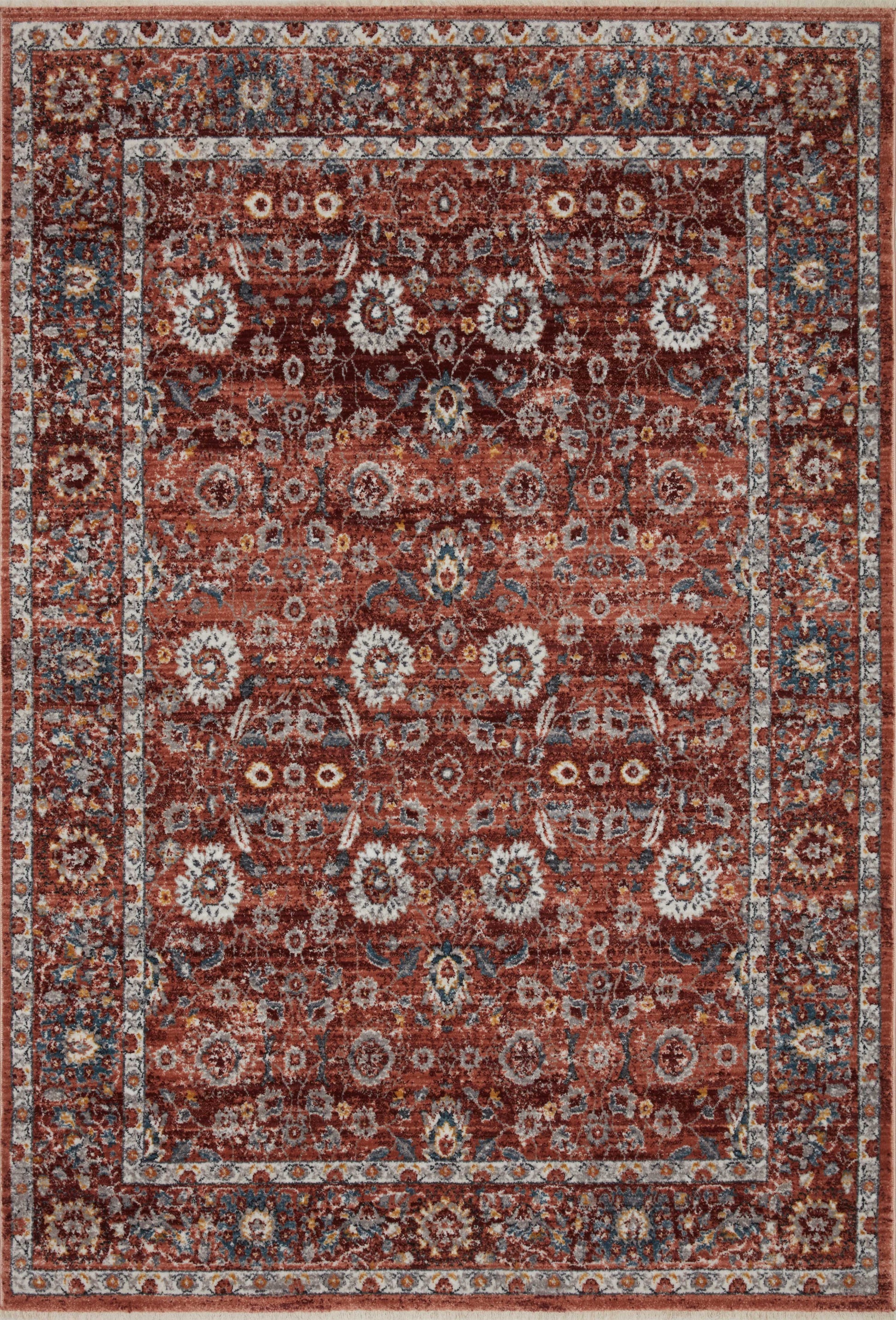 Loloi II Samra SAM-07 Brick Multi Transitional Power Loomed Rug