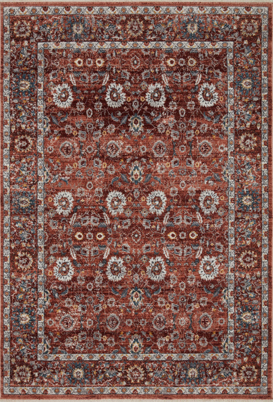 Loloi II Samra SAM-07 Brick Multi Transitional Power Loomed Rug