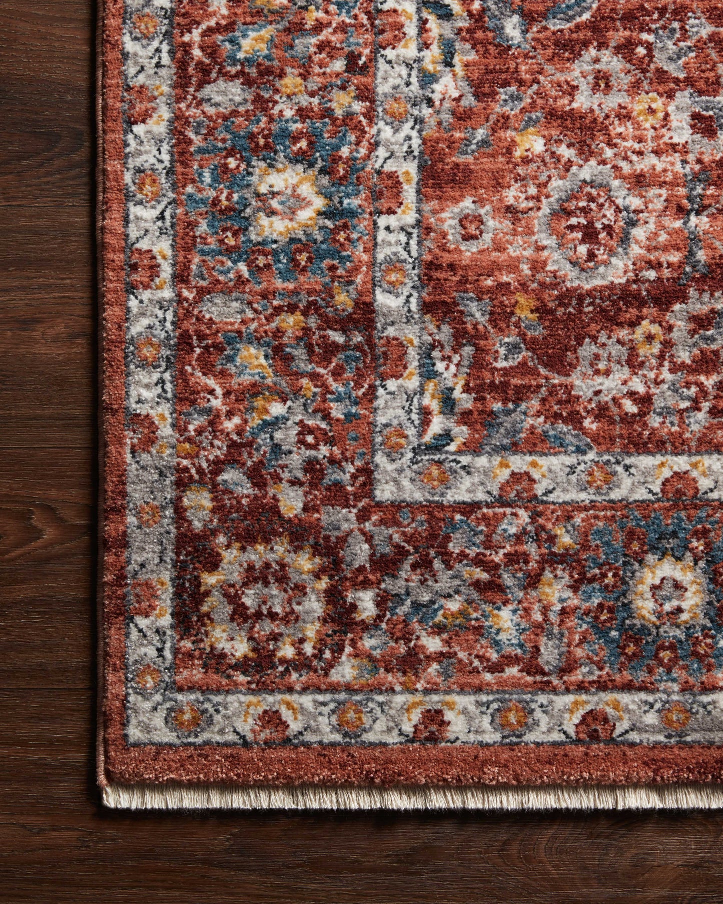 Loloi II Samra SAM-07 Brick Multi Transitional Power Loomed Rug