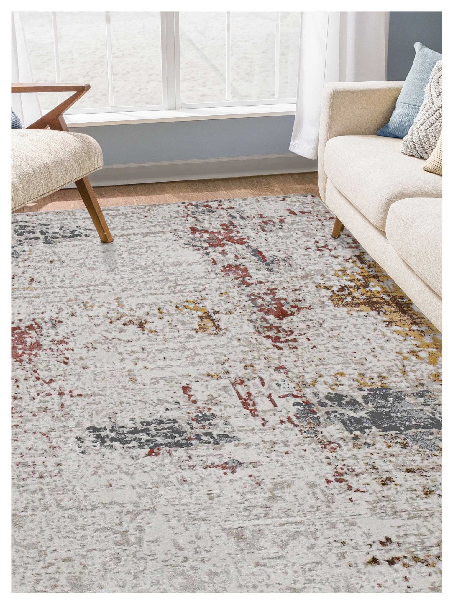 Limited Salisbury SAC - 453 RED IVORY Transitional Machinemade Rug - Rugs - Limited - Atlanta Designer Rugs