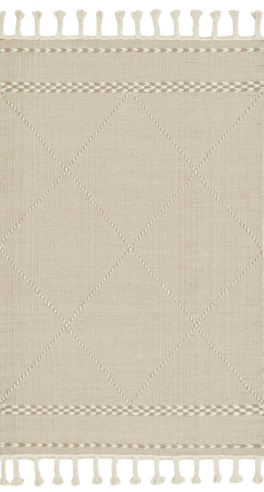 Loloi II Sawyer SAW-03 Sand Contemporary Hand Loomed Rug