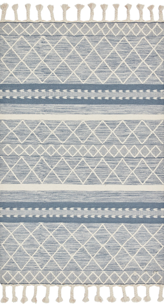 Loloi II Sawyer SAW-04 Teal Contemporary Hand Loomed Rug